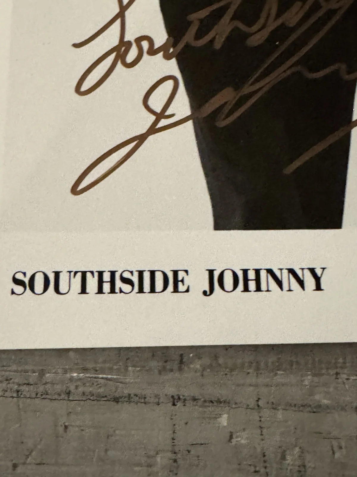 Southside Johnny signed 5x7 photo with COA Asbury Dukes Singer songwriter, изображение 3