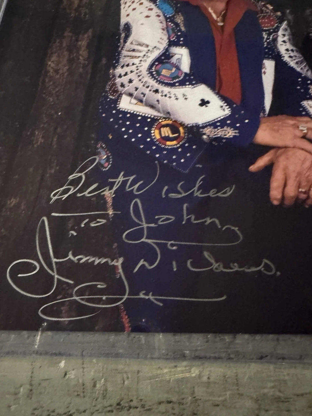 Little Jimmy Dickens Signed 8x10 Photo Vintage Autographed Country Western COA, изображение 2