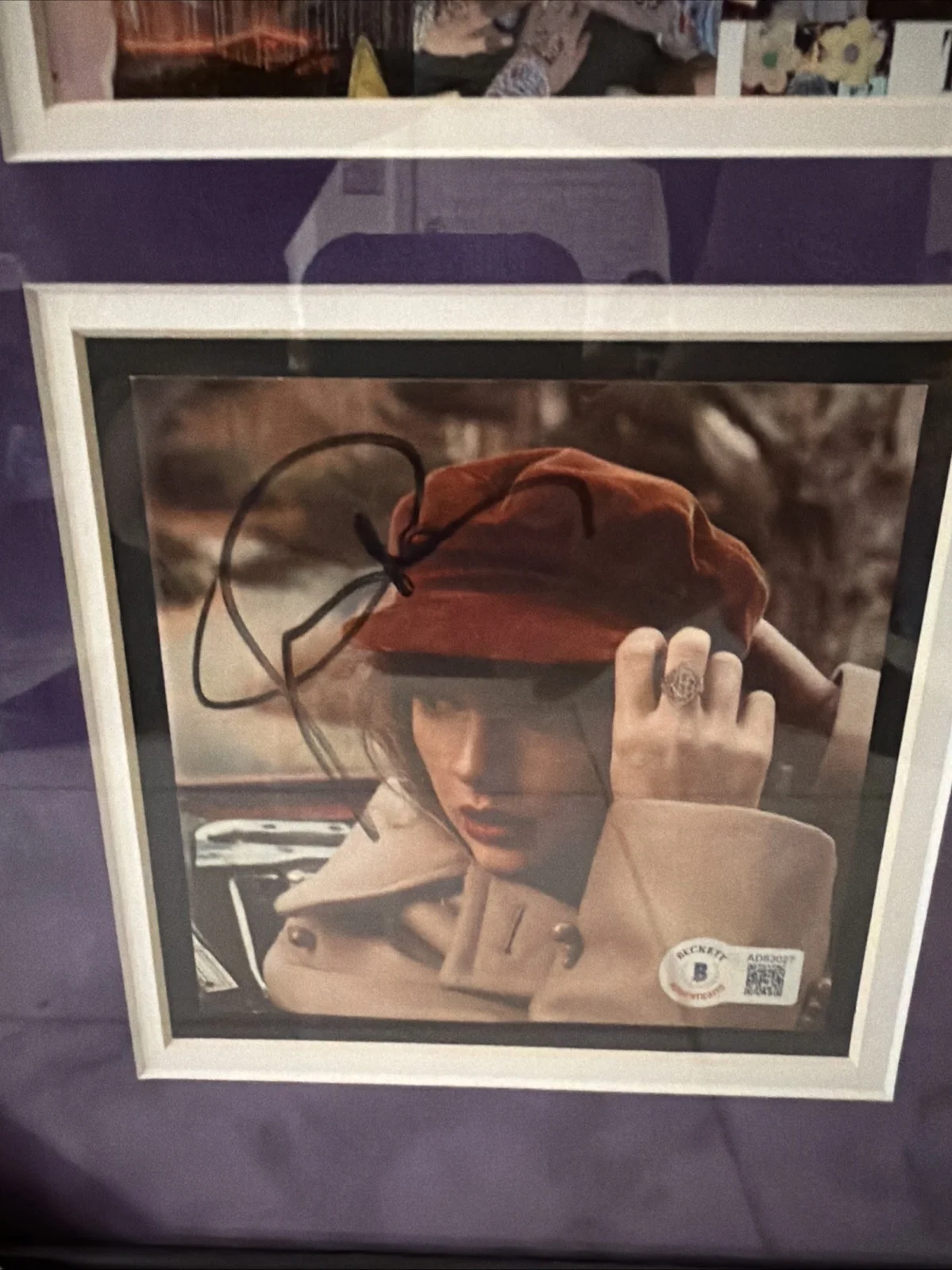 Taylor Swift Autographed CD Cover And Photo Collage 16 X 20 with suede matte., image 2