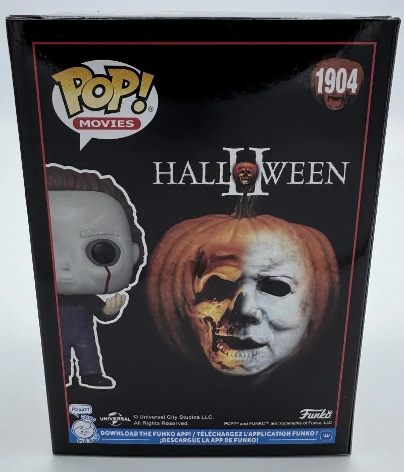 DICK WARLOCK — DICK WARLOCK SIGNED MICHAEL MYERS SCARE FAIR FUNKO POP 1904 HALLOWEEN II BAS J00, image 4