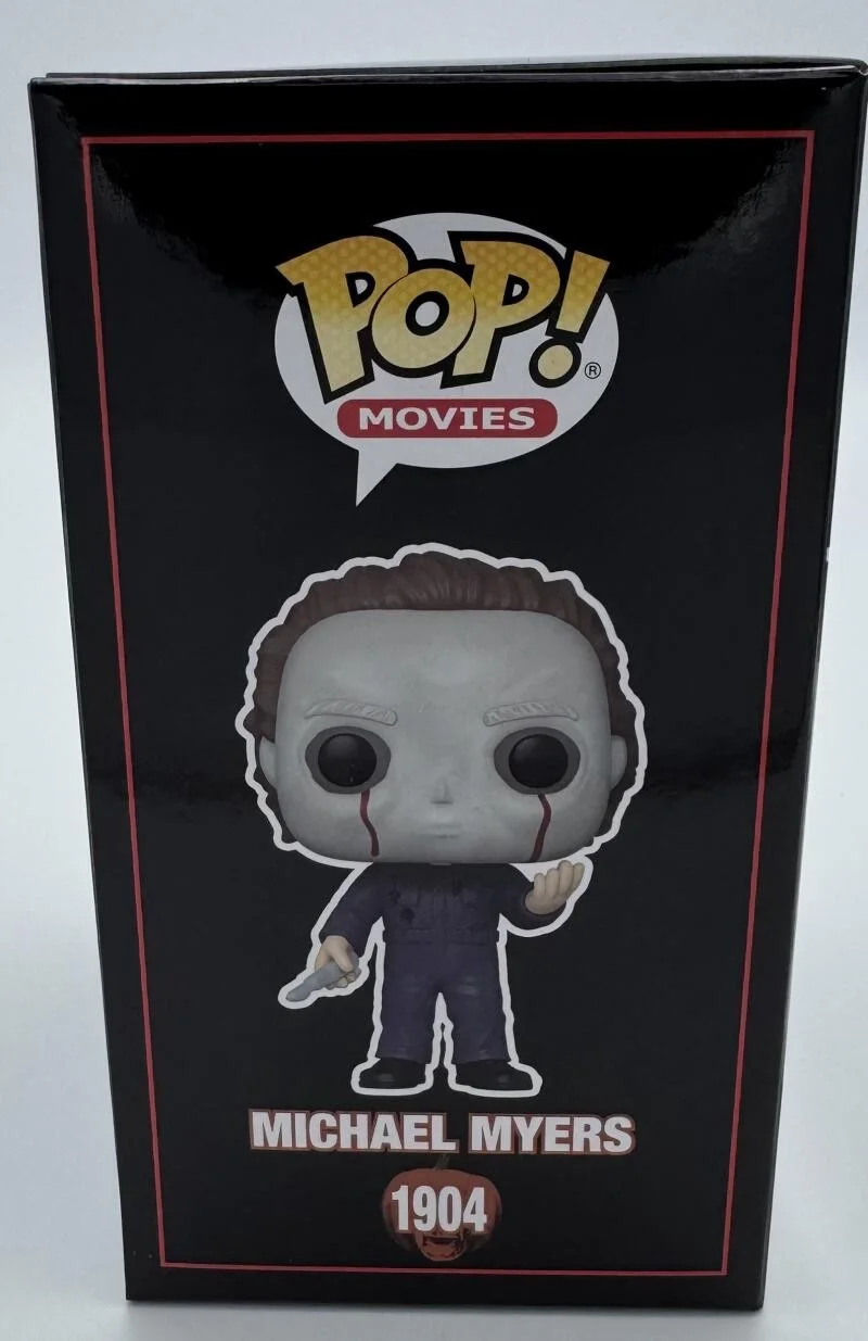 DICK WARLOCK — DICK WARLOCK SIGNED MICHAEL MYERS SCARE FAIR FUNKO POP 1904 HALLOWEEN II BAS J00, image 5