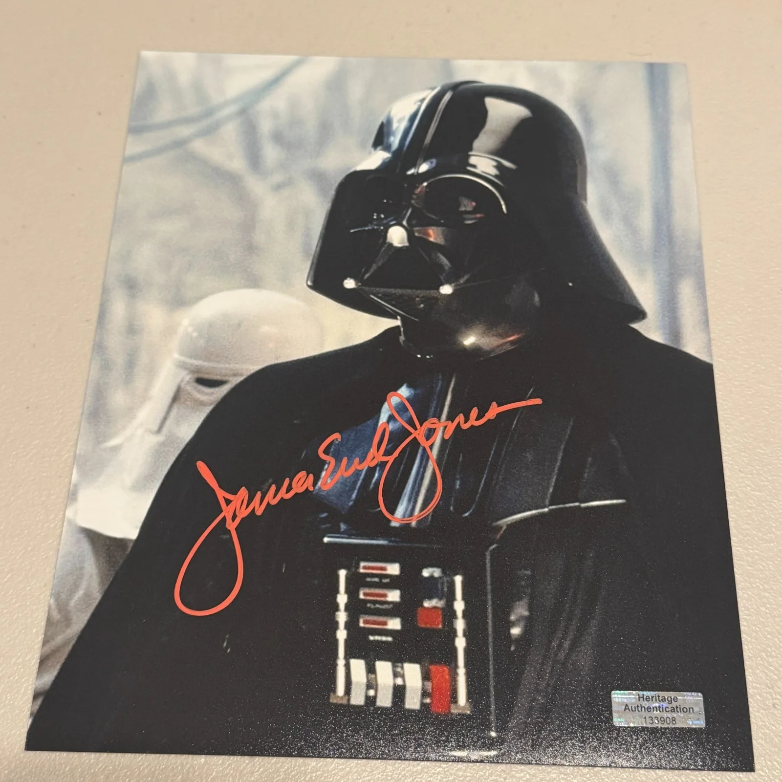James Earl Jones — James Earl Jones Darth Vader Star Wars Signed Autographed Auto 8x10 Photo w/ COA