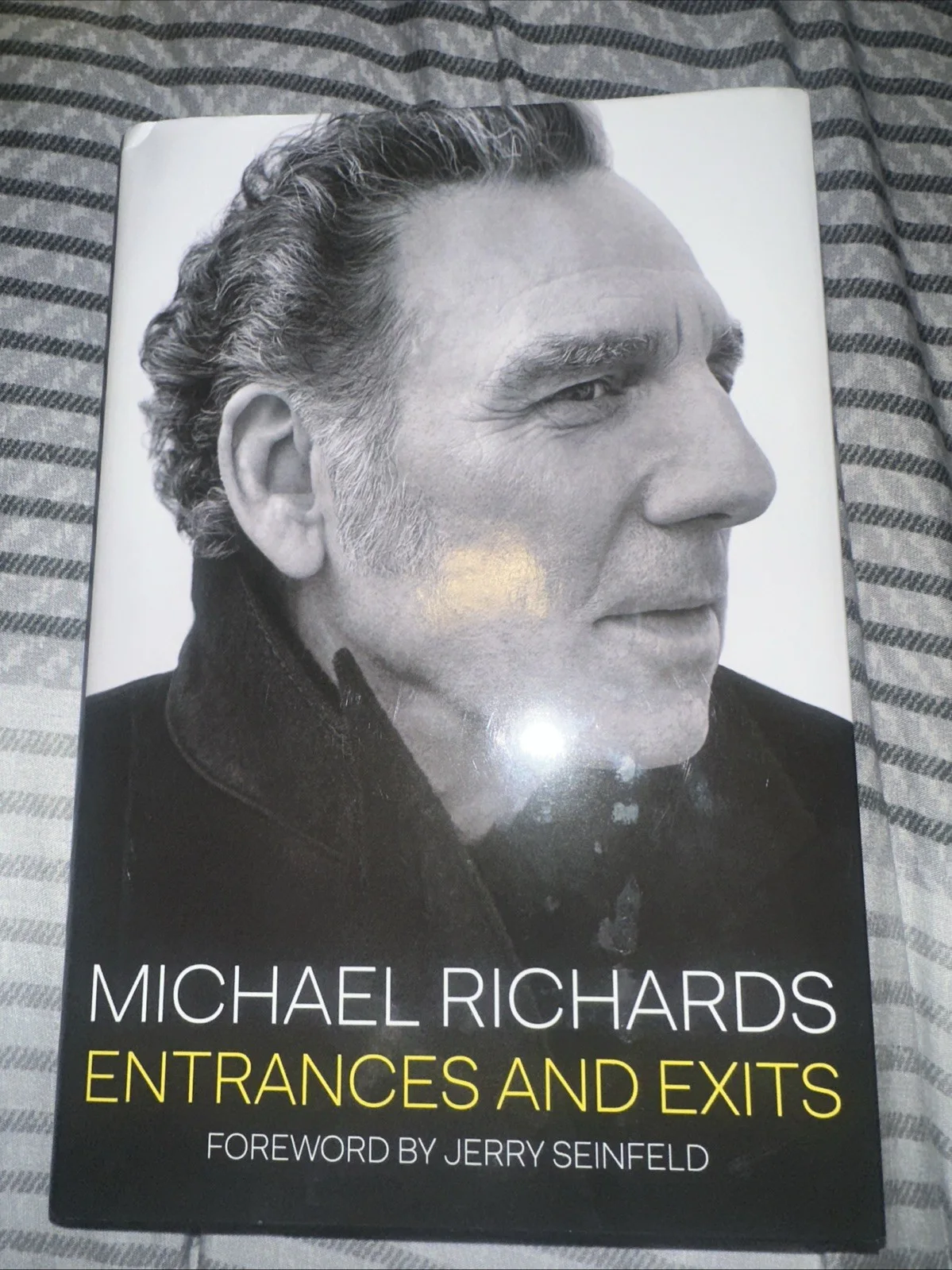 Michael Richards — Michael Richards Signed Book Entrances and Exits HC COA Kramer Seinfeld 2024