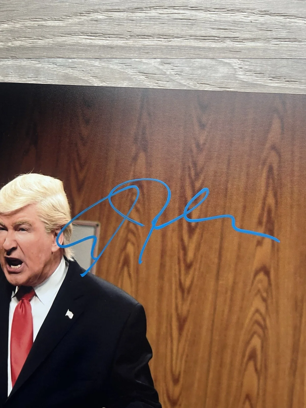 Alec Baldwin — Alec Baldwin Signed SNL Trump 11x14 Photo JSA COA Saturday Night Live, изображение 4