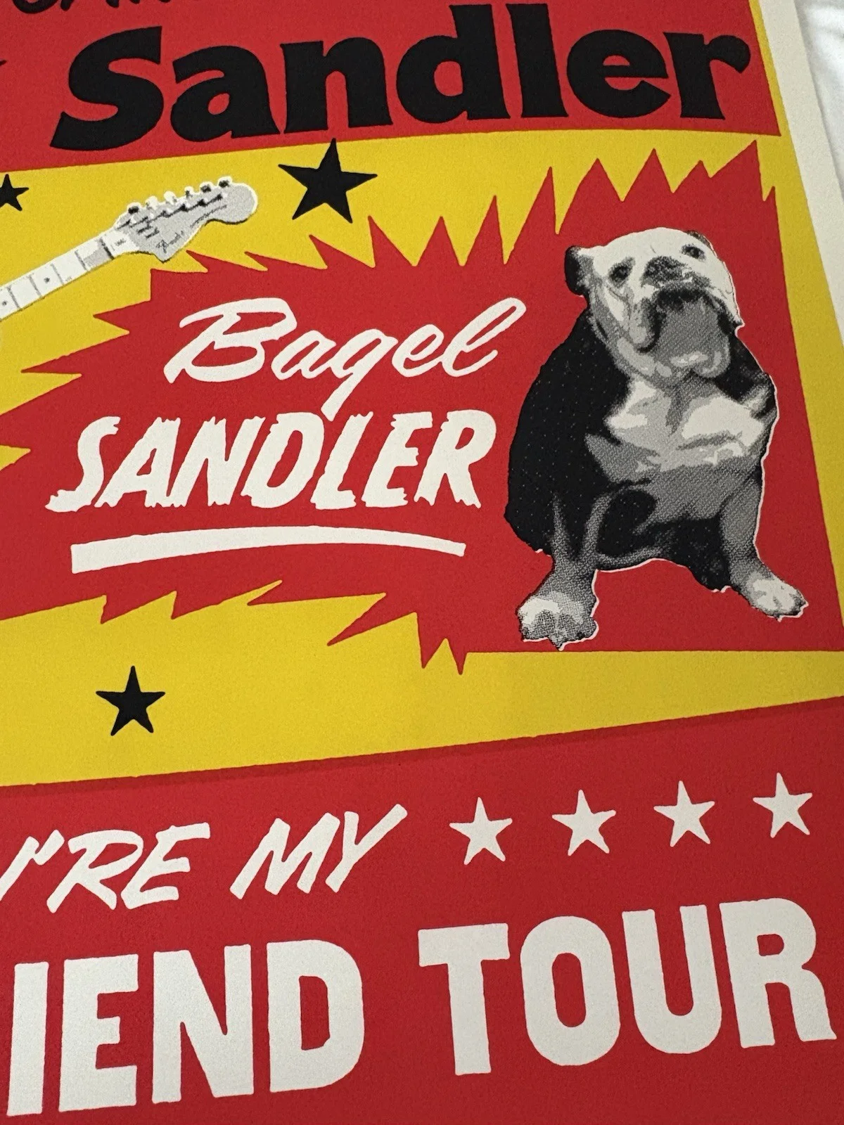* ADAM SANDLER You're My Best Friend Tour Poster Signed Autographed Beckett Coa, изображение 5