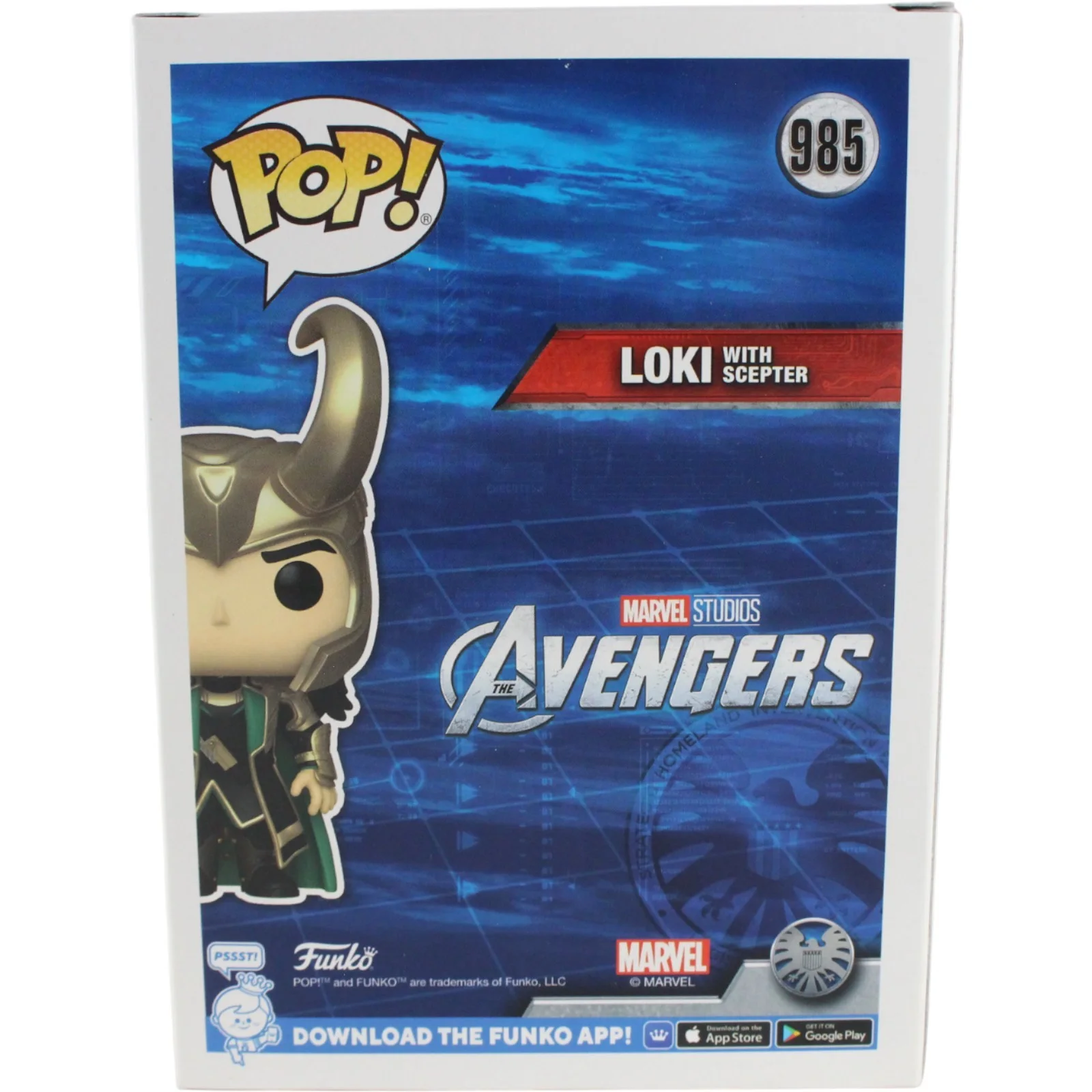 Tom Hiddleston Autographed The Avengers Funko Pop! #985 Loki Beckett 53801, image 5