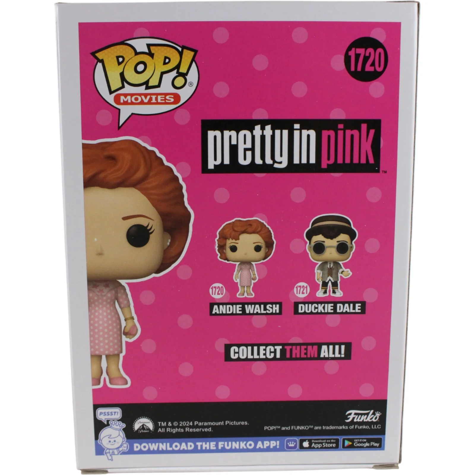 Molly Ringwald Autographed Pretty in Pink Funko Pop! #1720 Andie Beckett 53793, изображение 5
