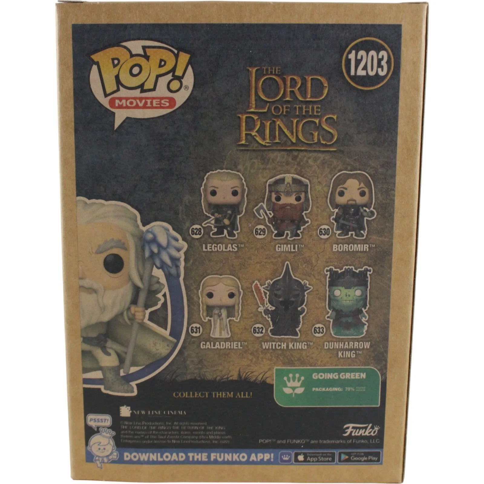 Ian McKellen Autographed Lord of the Rings Funko Pop! 1203 Gandolf Beckett 53790, изображение 5