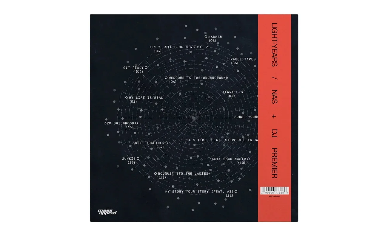 Nas & DJ Premier - Light-Years - 2LP Vinyl Signed White Eclipe OBI /500 Preorder, image 5