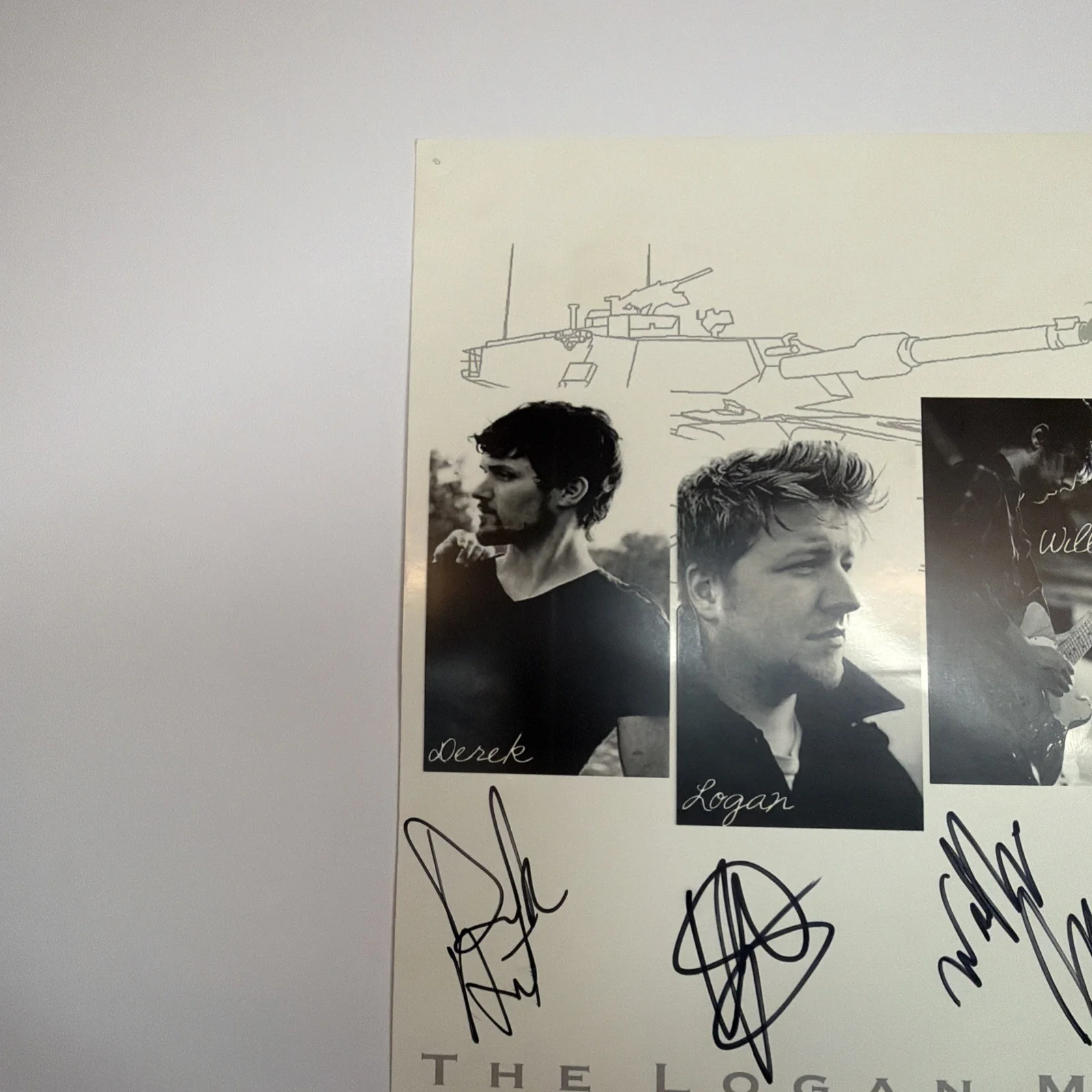 ￼The Logan Martin Band Autographed Band Poster 8.5x11 Inch, image 5