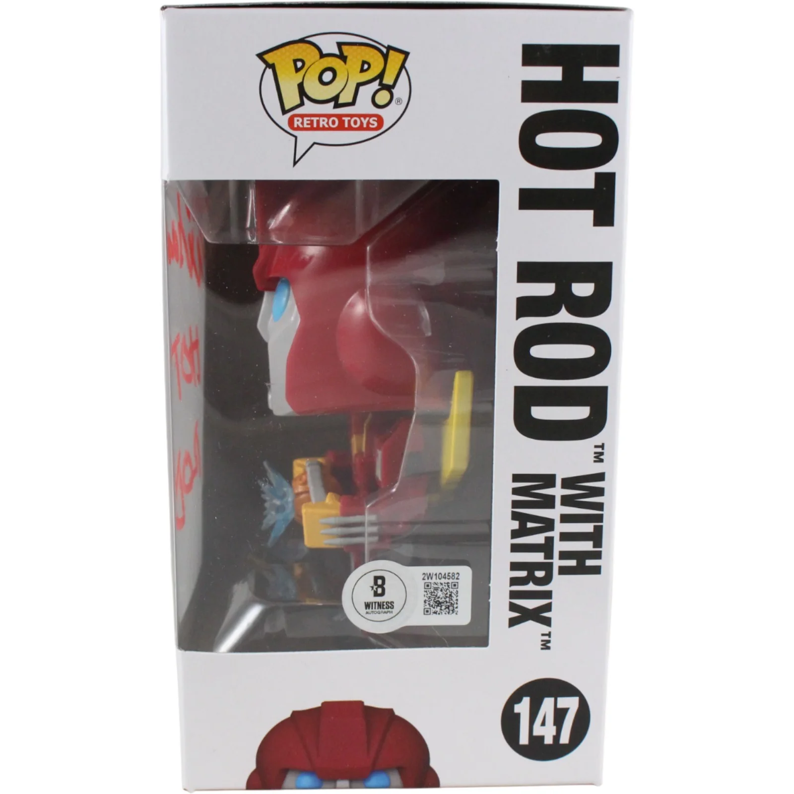 Judd Nelson Autographed Transformers Funko Pop! #147 Hot Rod Beckett 53792, изображение 2