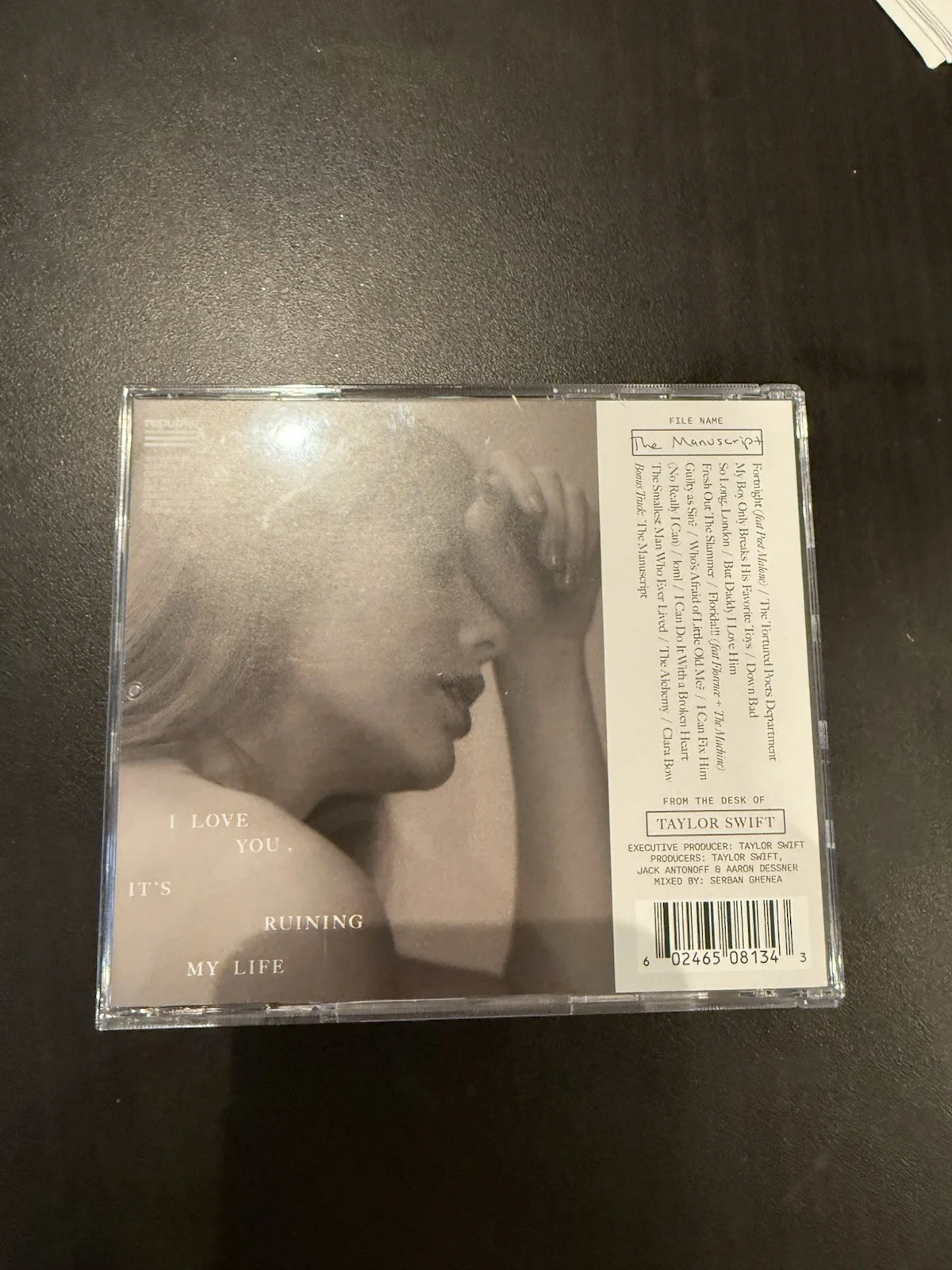 Taylor Swift Signed The Tortured Poets Department TTPD CD, image 2