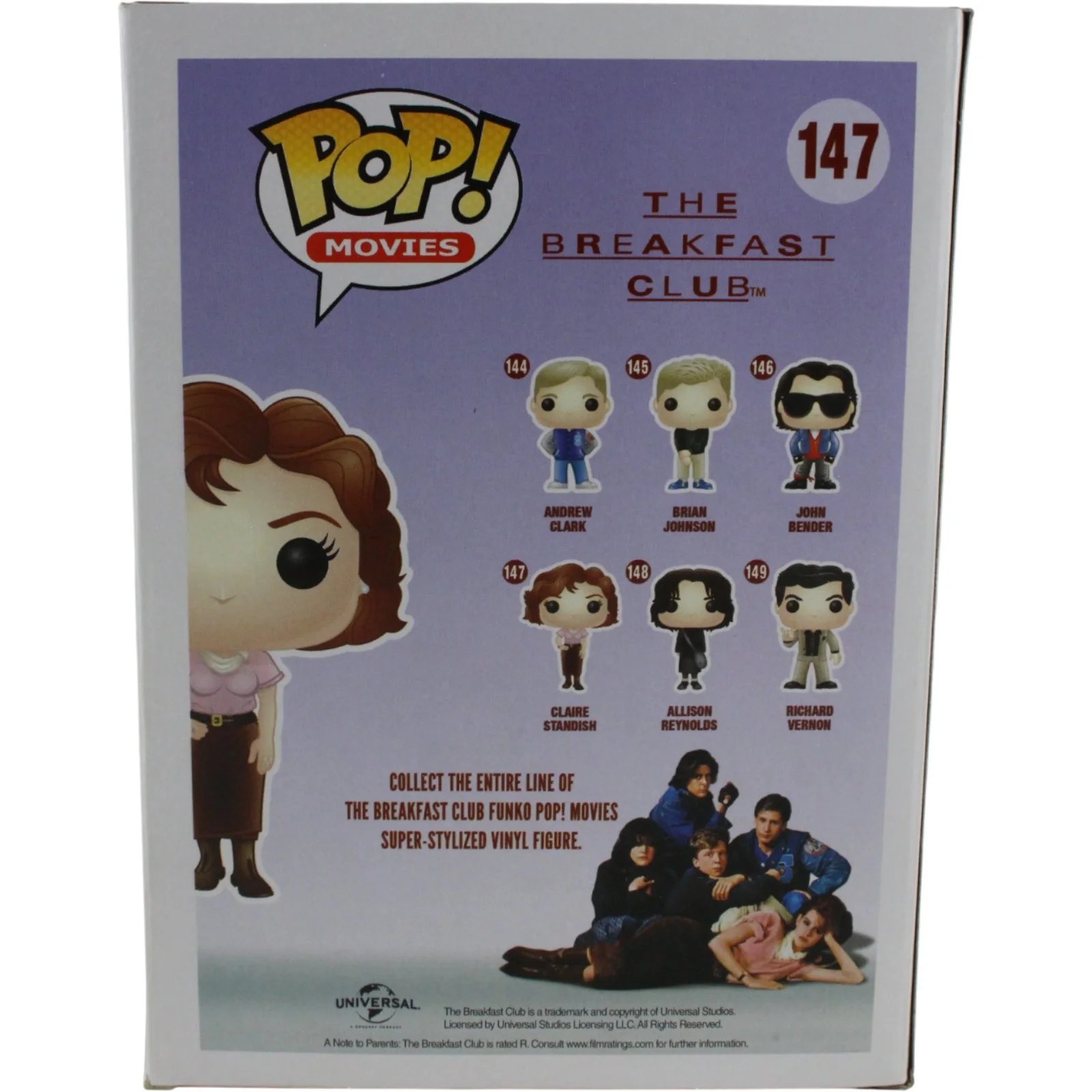 Molly Ringwald Signed The Breakfast Club Funko Pop! #147 Claire Beckett 53803, изображение 5