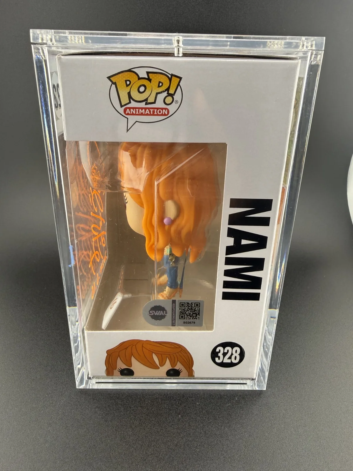 Akemi Okamura — Nami (One Piece) - Signed by AKEMI OKAMURA (JAPANESE VA) w/ SWAU - Funko Pop, изображение 5