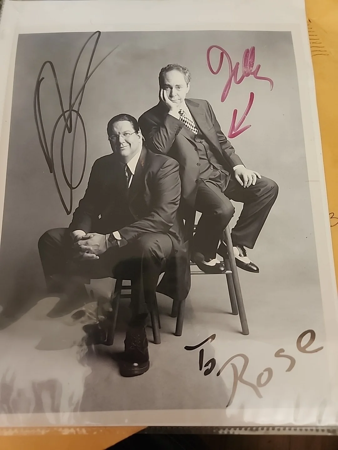 Penn and Teller — Penn and Teller Signed Autographed 8 x 10 Photo Magicians Entertainers A