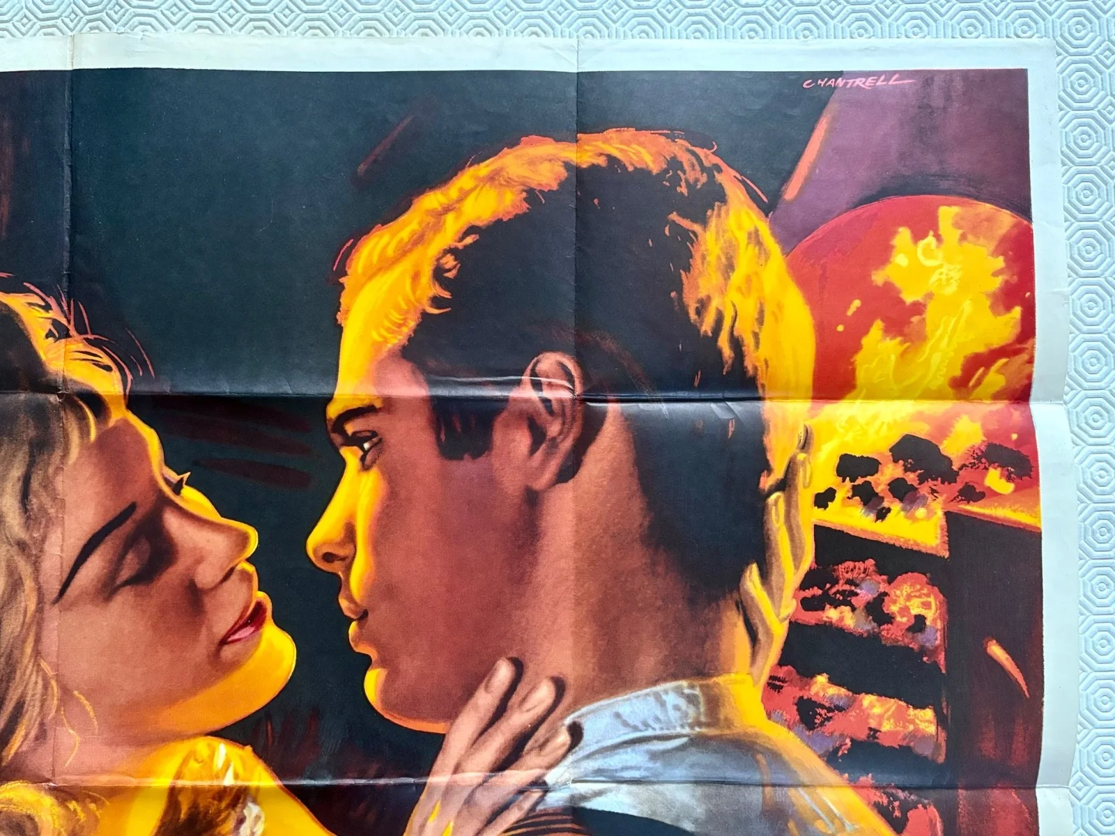 Sons and Lovers Original 1960 Movie Quad Poster Trevor Howard Chantrell Art, изображение 4