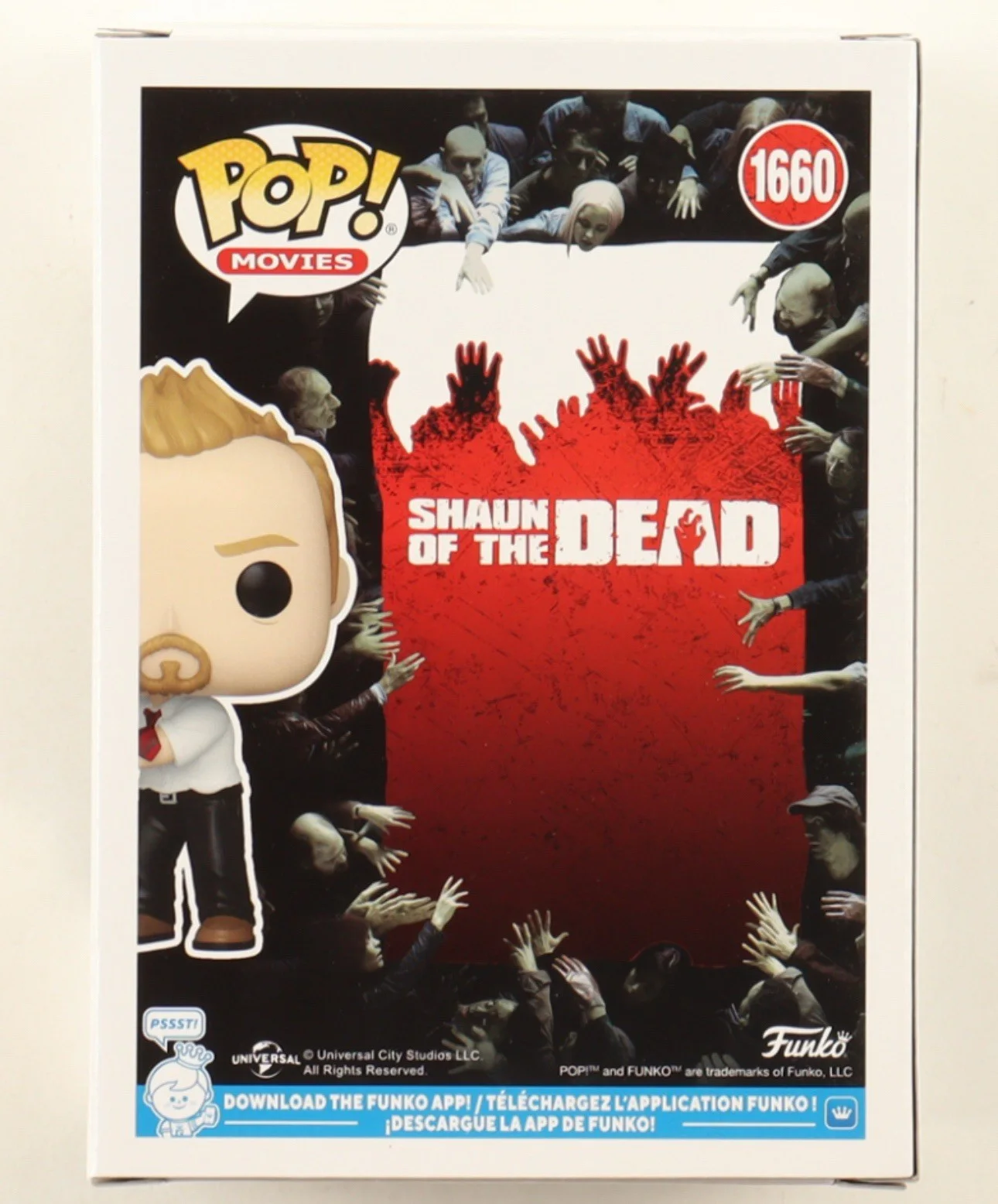 Simon Pegg — Simon Pegg Signed Shaun Funko Pop! #1660 – Shaun of the Dead – Beckett Authentic, изображение 4