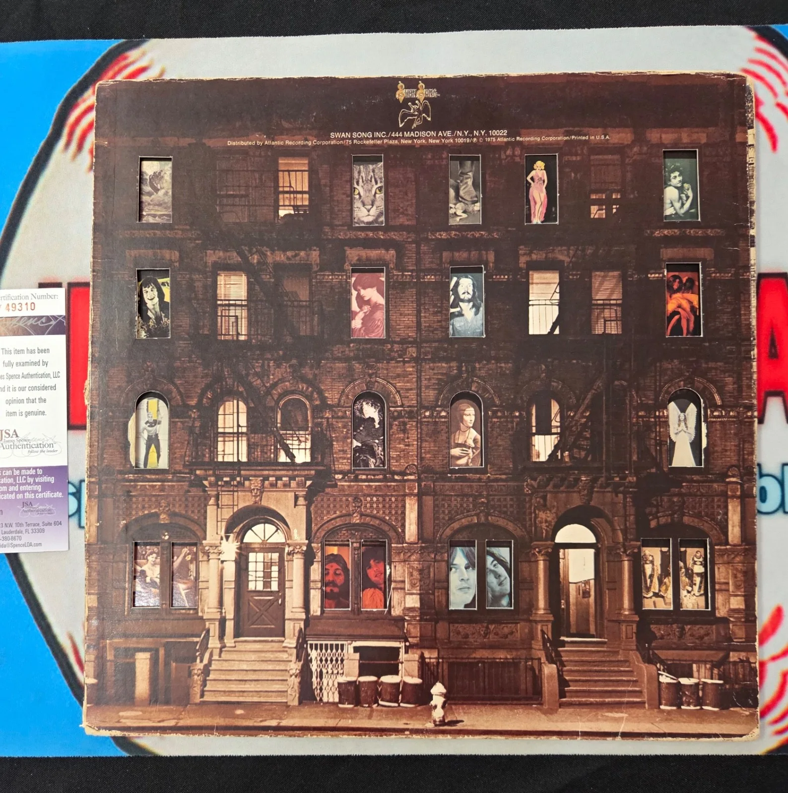 Robert Plant — Robert Plant Autographed Led Zeppelin Album JSA Verified PHYSICAL GRAFFITI RARE!, изображение 4