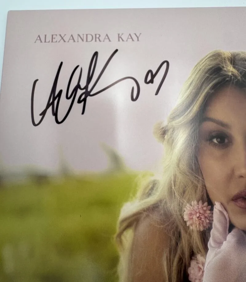 ALEXANDRA KAY — ALEXANDRA KAY SIGNED SECOND WIND PINK VINYL RECORD COUNTRY AUTOGRAPH BAS J72, image 2