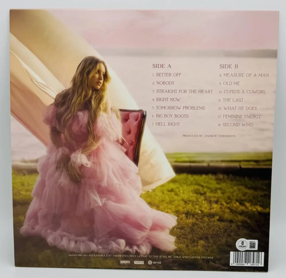 ALEXANDRA KAY — ALEXANDRA KAY SIGNED SECOND WIND PINK VINYL RECORD COUNTRY AUTOGRAPH BAS J72, image 3
