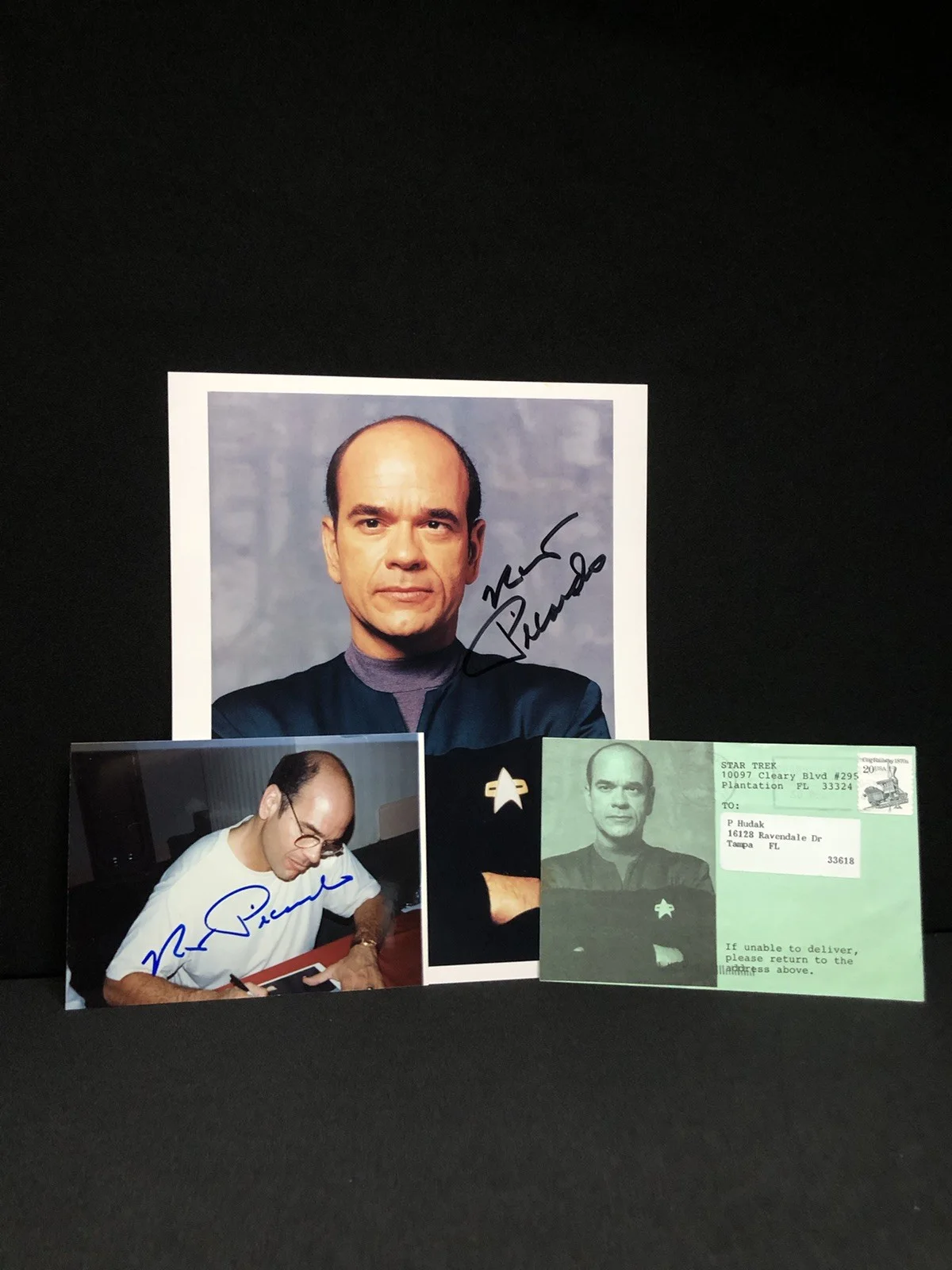 Robert Picardo — Signed 2x Robert Picardo “The Doctor” Star Trek: Voyager Autographed 8x10 & 4x6, изображение 2
