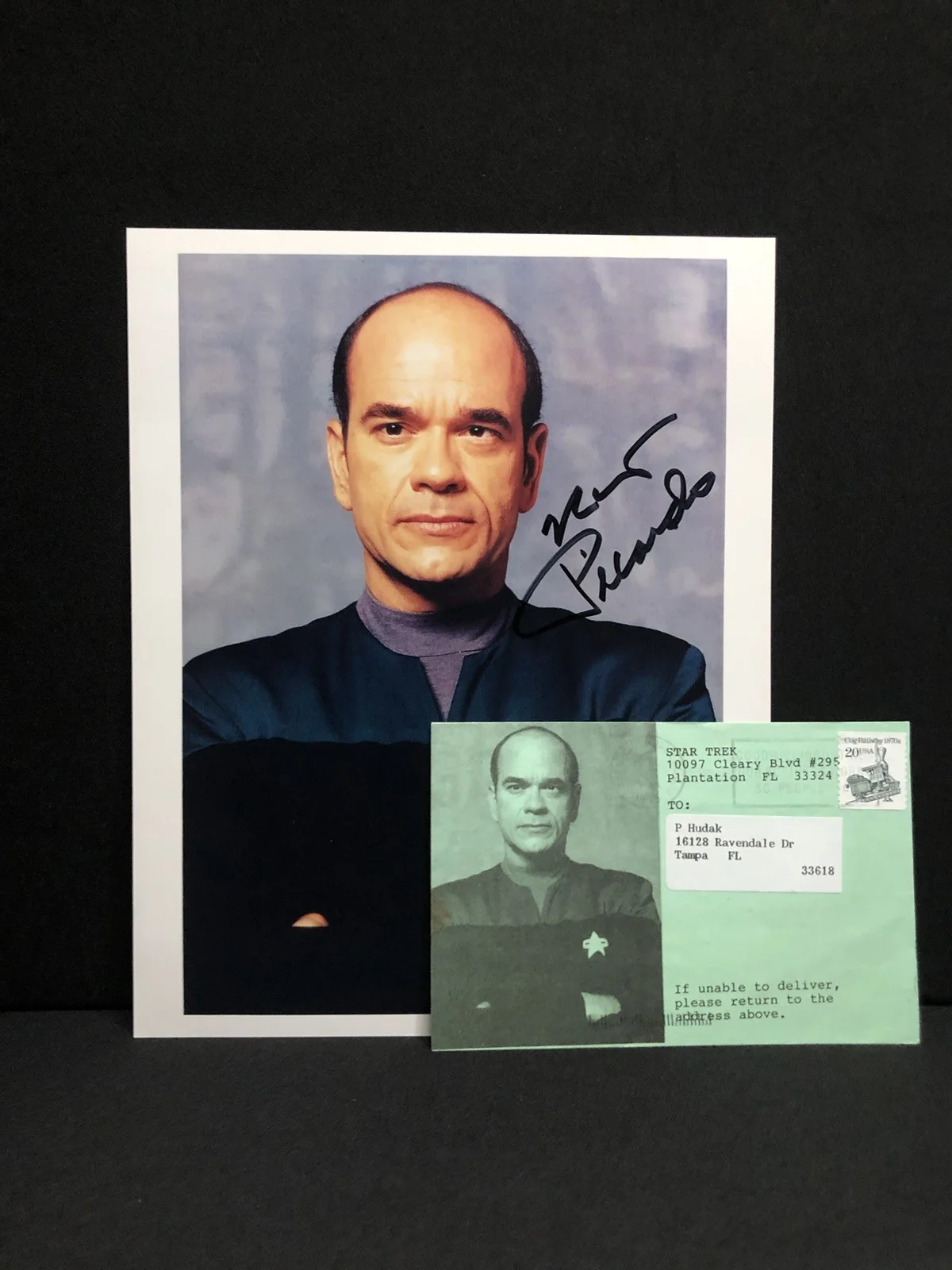 Robert Picardo — Signed 2x Robert Picardo “The Doctor” Star Trek: Voyager Autographed 8x10 & 4x6, изображение 4