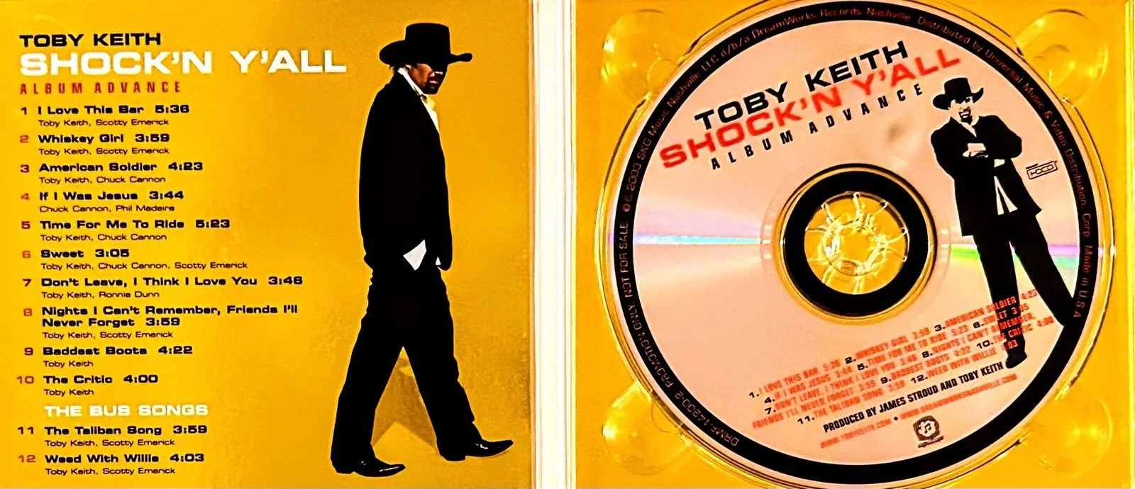 TOBY KEITH “Very Rare“ITEMS Was Not Ment For Sale Label Promotion Limited To 100, изображение 3