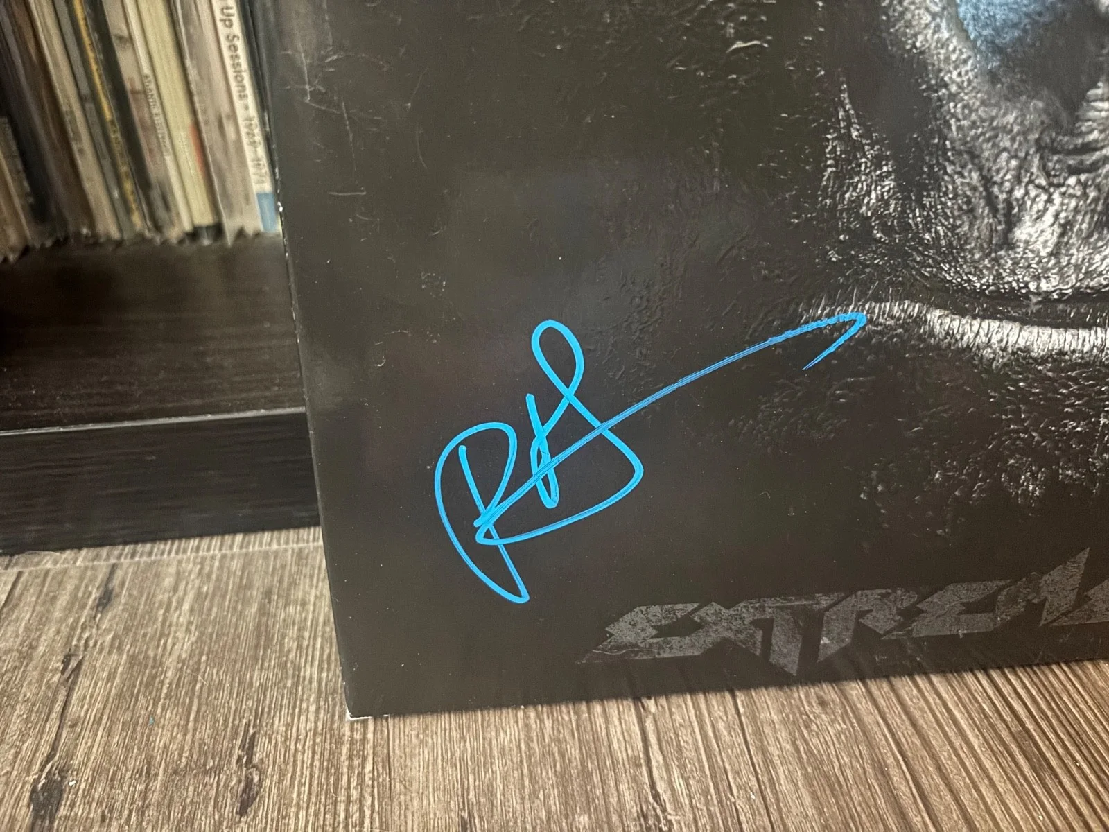 EXTREME SIGNED AUTOGRAPHED LP VINYL RARE X4 NUNO GARY SIX *COMPLETED* BLUE INK, изображение 5