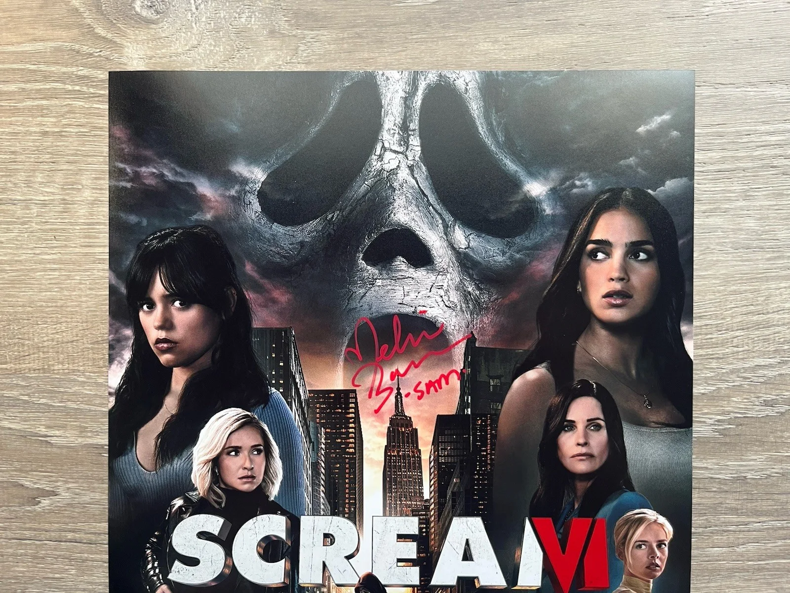 Melissa Barrera — Melissa Barrera Liana Liberato Dual Signed Scream 11x17 Photo JSA COA Ghostface, image 3