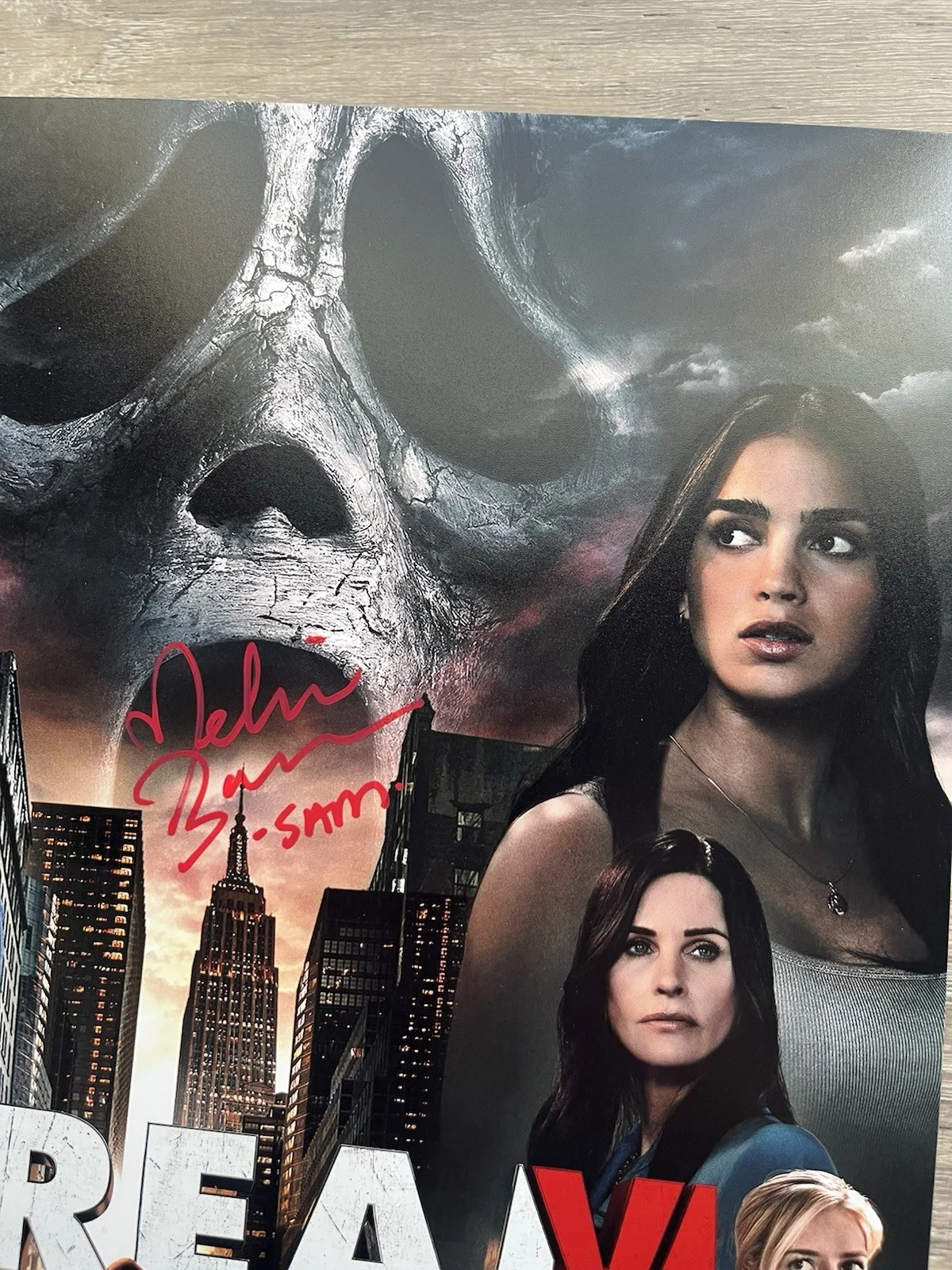 Melissa Barrera — Melissa Barrera Liana Liberato Dual Signed Scream 11x17 Photo JSA COA Ghostface, image 4