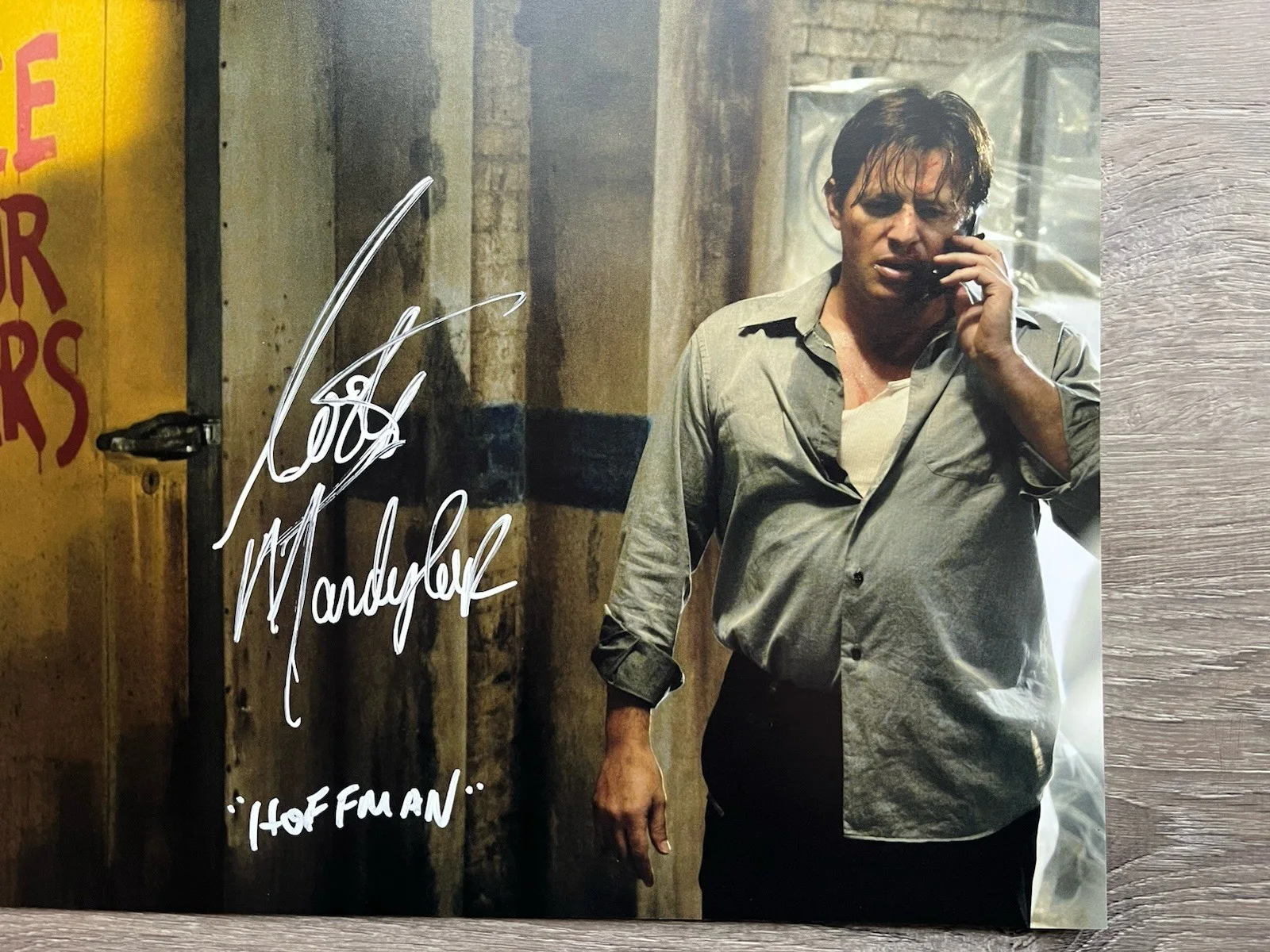 Costas Mandylor — Costas Mandylor Signed Saw 11x14 Photo JSA COA Detective Hoffman Jigsaw Horror, image 3