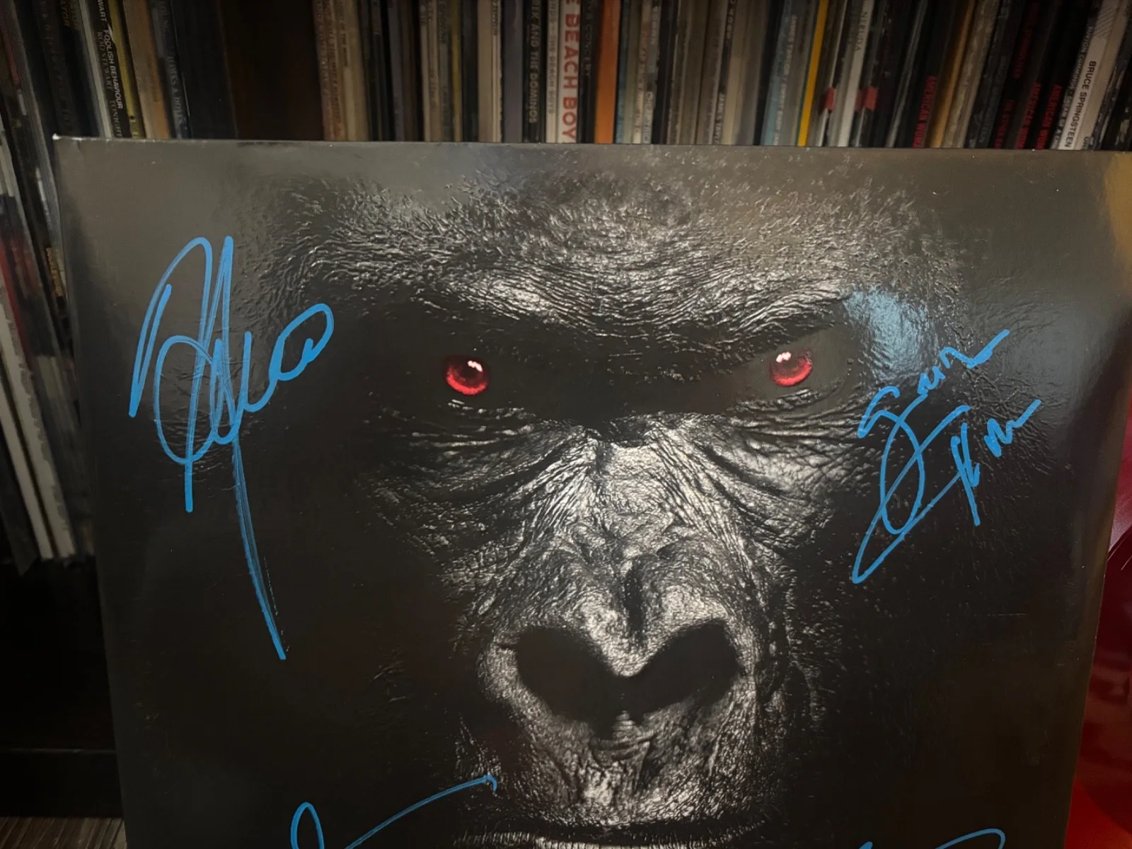 EXTREME SIGNED AUTOGRAPHED LP RED VINYL RARE X4 NUNO GARY SIX *COMPLETED*, image 2