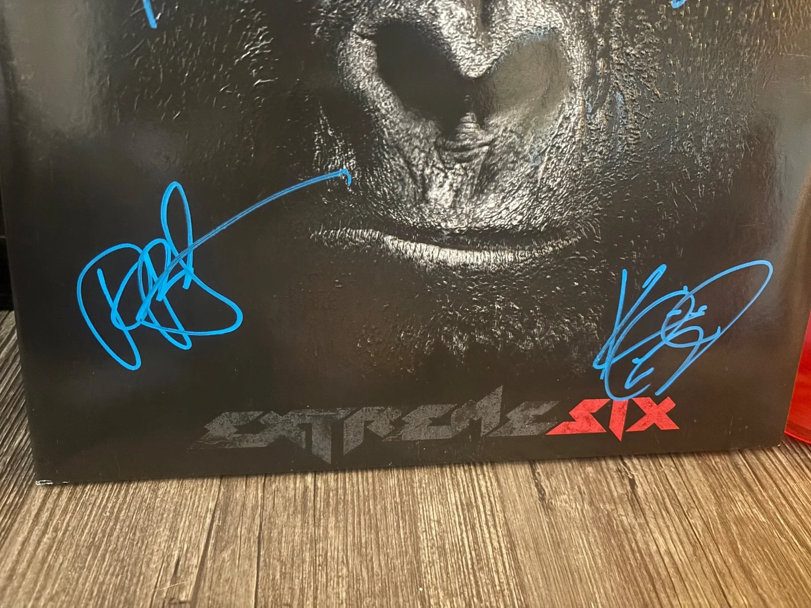 EXTREME SIGNED AUTOGRAPHED LP RED VINYL RARE X4 NUNO GARY SIX *COMPLETED*, image 3