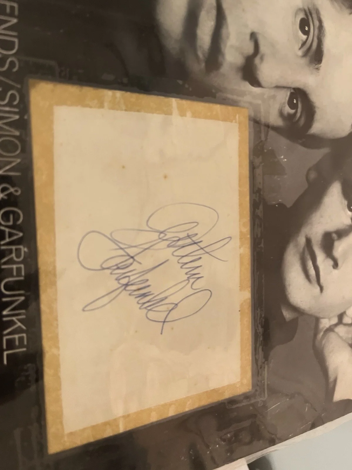 Art Garfunkel Signed Bookends. Very Nice Piece., image 2