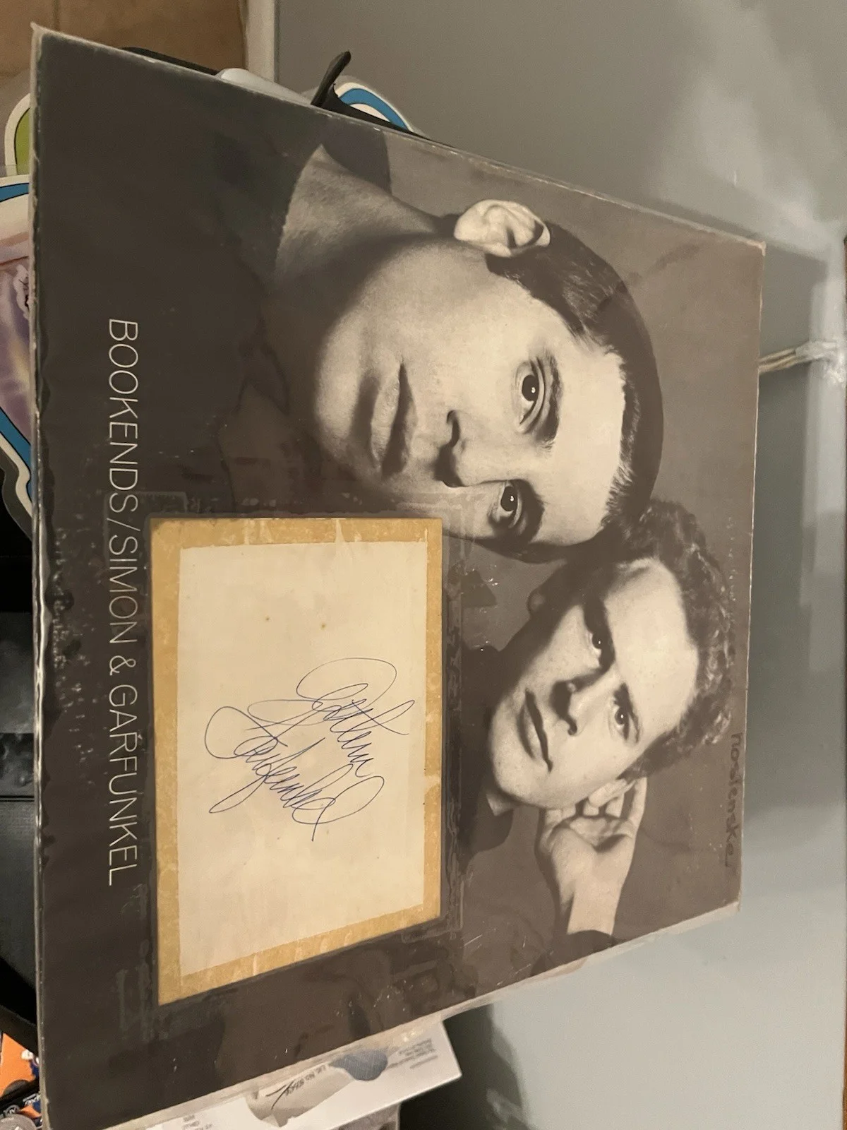 Art Garfunkel Signed Bookends. Very Nice Piece., image 3