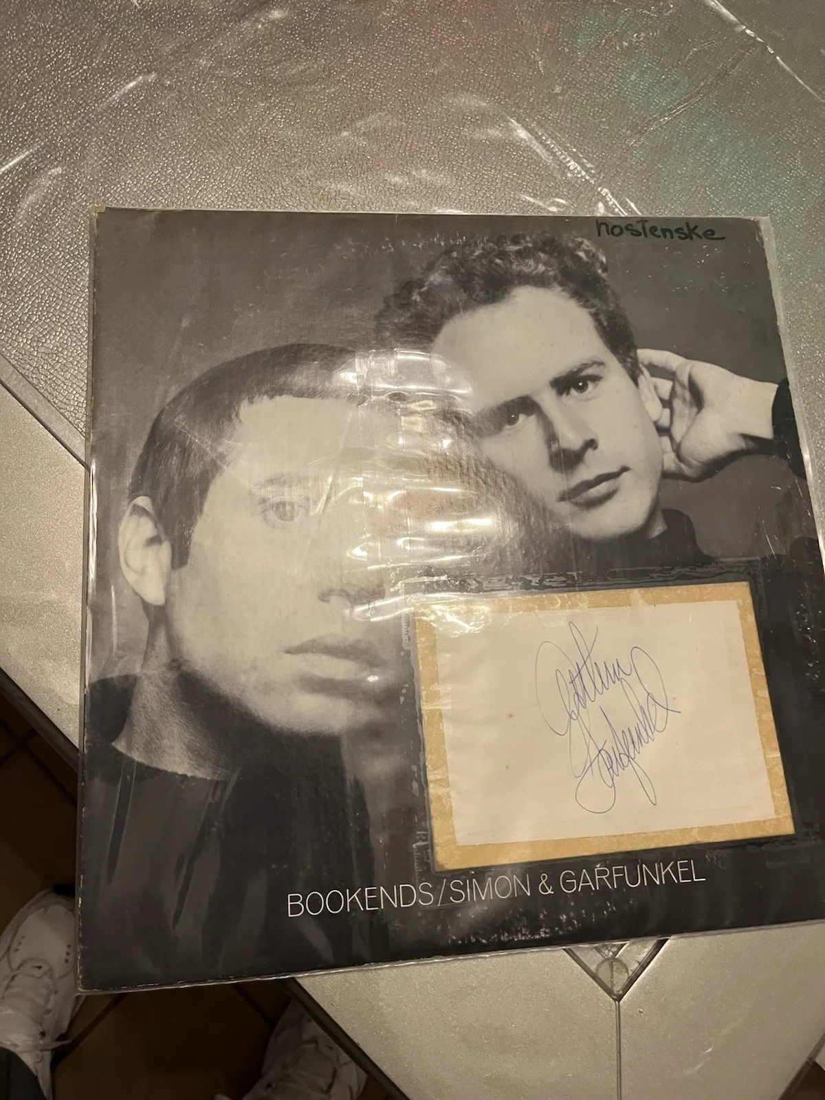Art Garfunkel Signed Bookends. Very Nice Piece., image 4