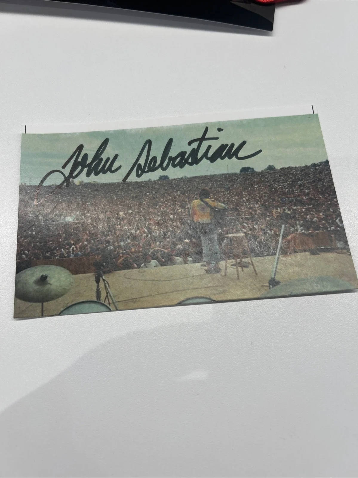 John Sebastian Signed Post Card Autographed Woodstock, image 2