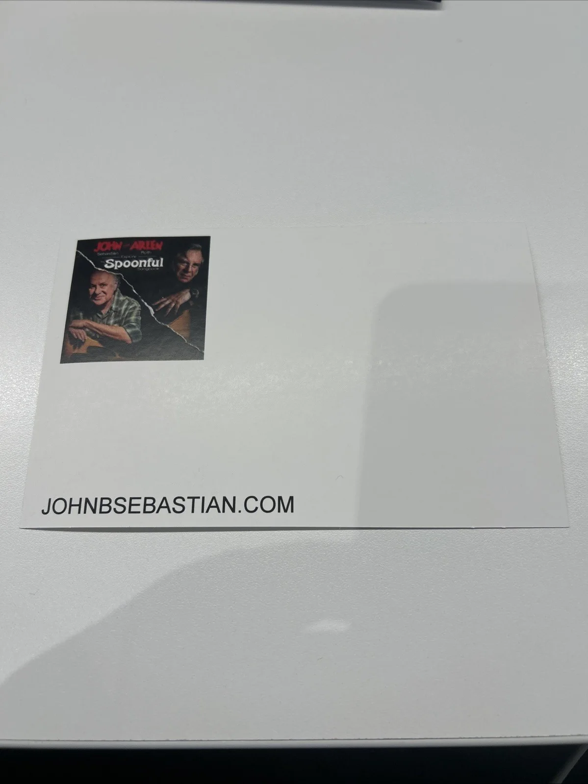 John Sebastian Signed Post Card Autographed Woodstock, image 3