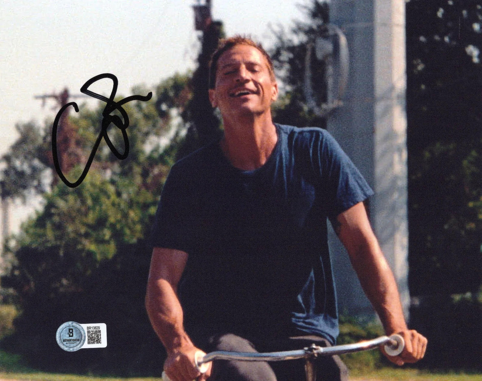 SIMON REX SIGNED 'RED ROCKET' 8x10 MOVIE PHOTO 2 ACTOR BECKETT BAS COA, изображение 2