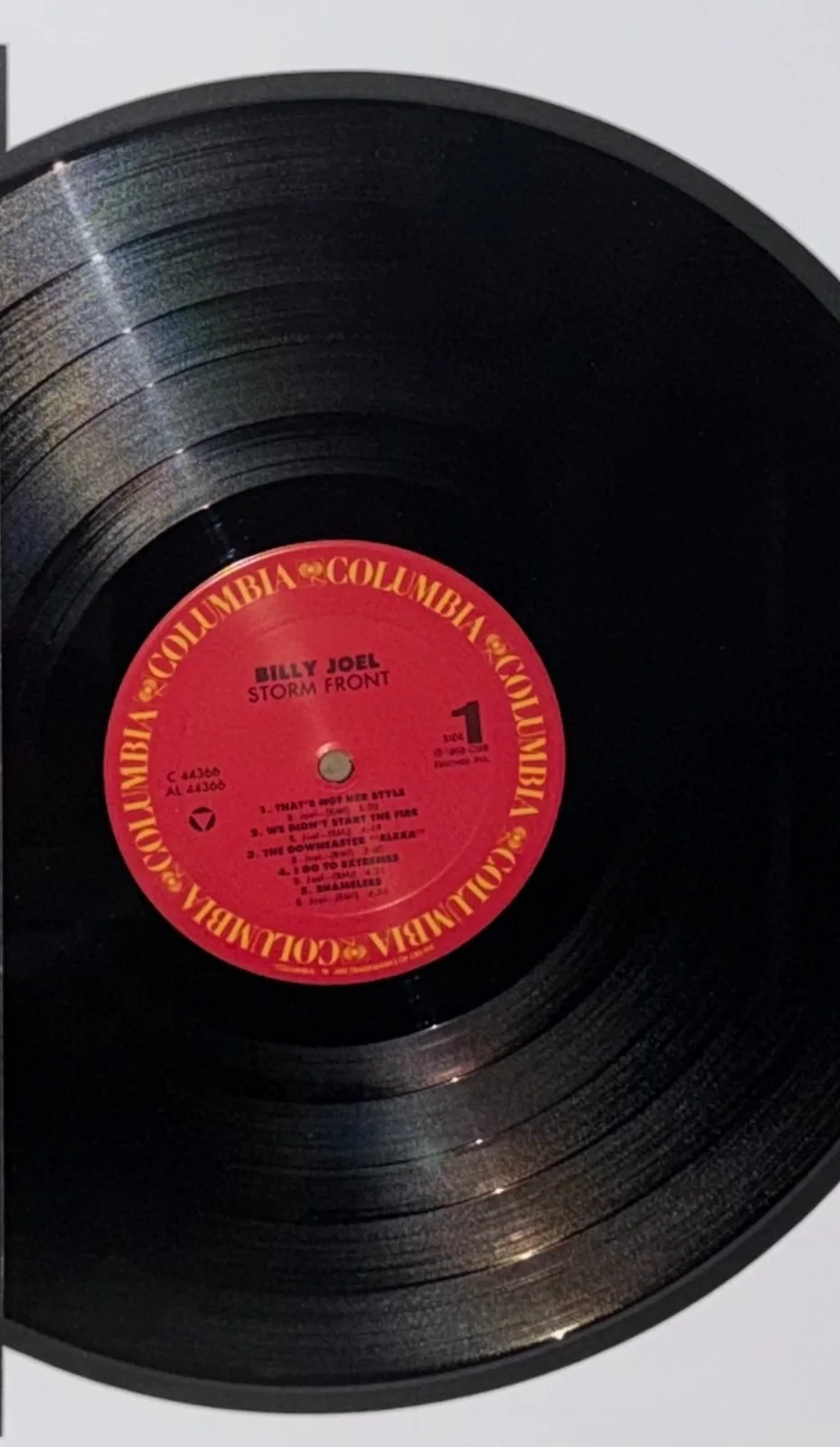 Billy Joel Framed & Autographed Vinyl Record and Album Cover *STORM FRONT*, изображение 2
