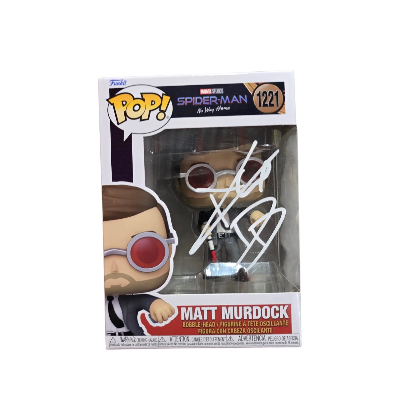 Charlie Cox — Charlie Cox Signed Matt Murdock Funko 1221 Daredevil Spiderman SWAU COA RARE