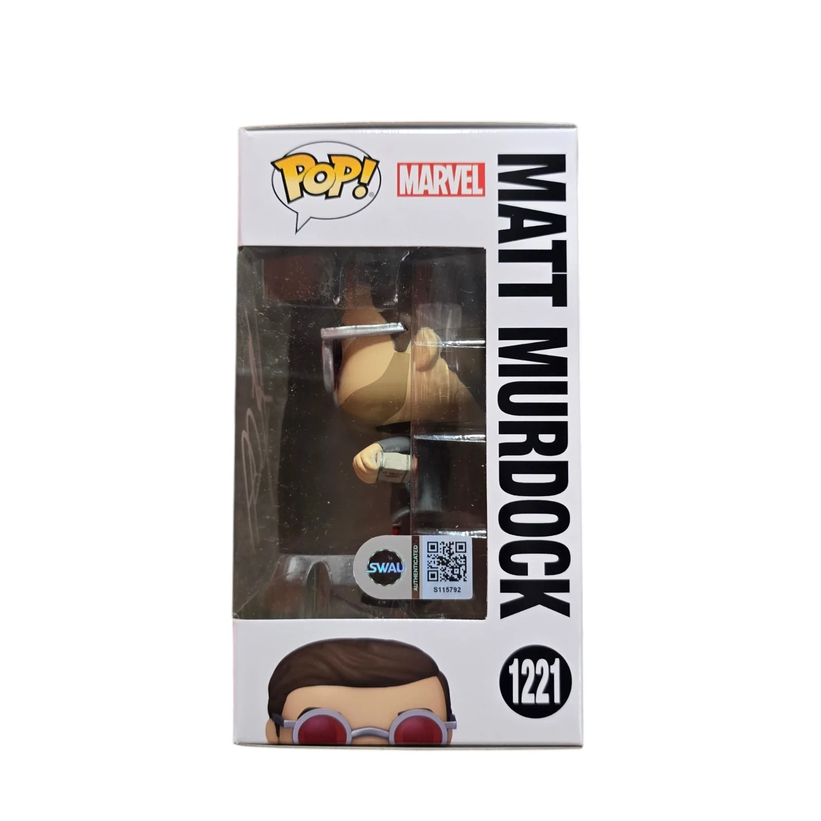 Charlie Cox — Charlie Cox Signed Matt Murdock Funko 1221 Daredevil Spiderman SWAU COA RARE, изображение 2