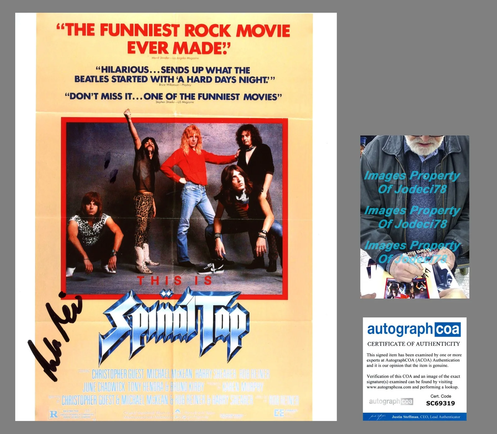 Rob Reiner — Rob Reiner Director Signed THIS IS SPINAL TAP 8x10 Photo Poster EXACT Proof ACOA