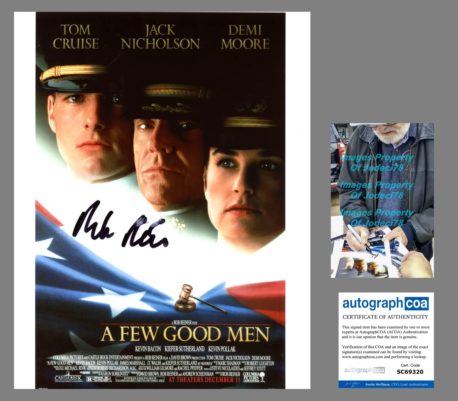 Rob Reiner — Rob Reiner Director Signed A FEW GOOD MEN 8x10 Photo Poster EXACT Proof ACOA