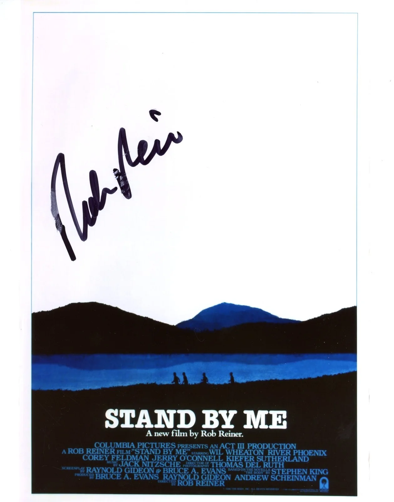Rob Reiner — Rob Reiner Director Signed STAND BY ME 8x10 Photo Poster EXACT Proof ACOA, image 2