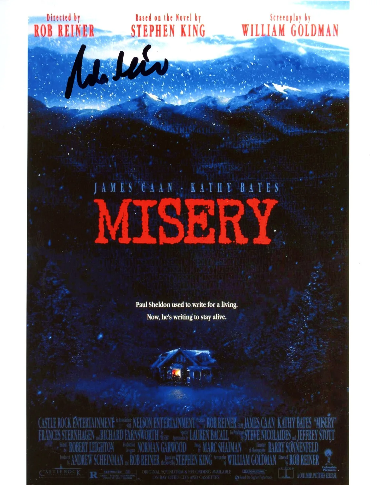 Rob Reiner — Rob Reiner Director Signed Autographed MISERY 8x10 Photo Poster EXACT Proof ACOA, image 2