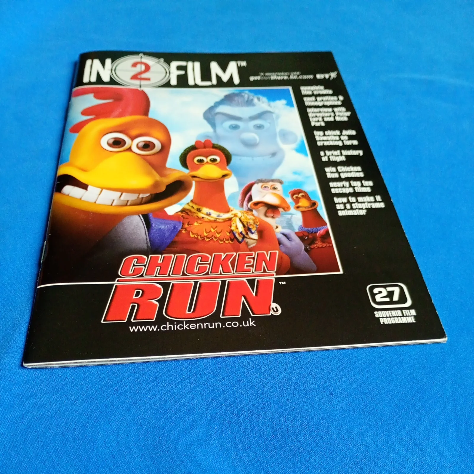 Chicken Run BT Promotion Film Premiere Program Brochure Rare, image 4