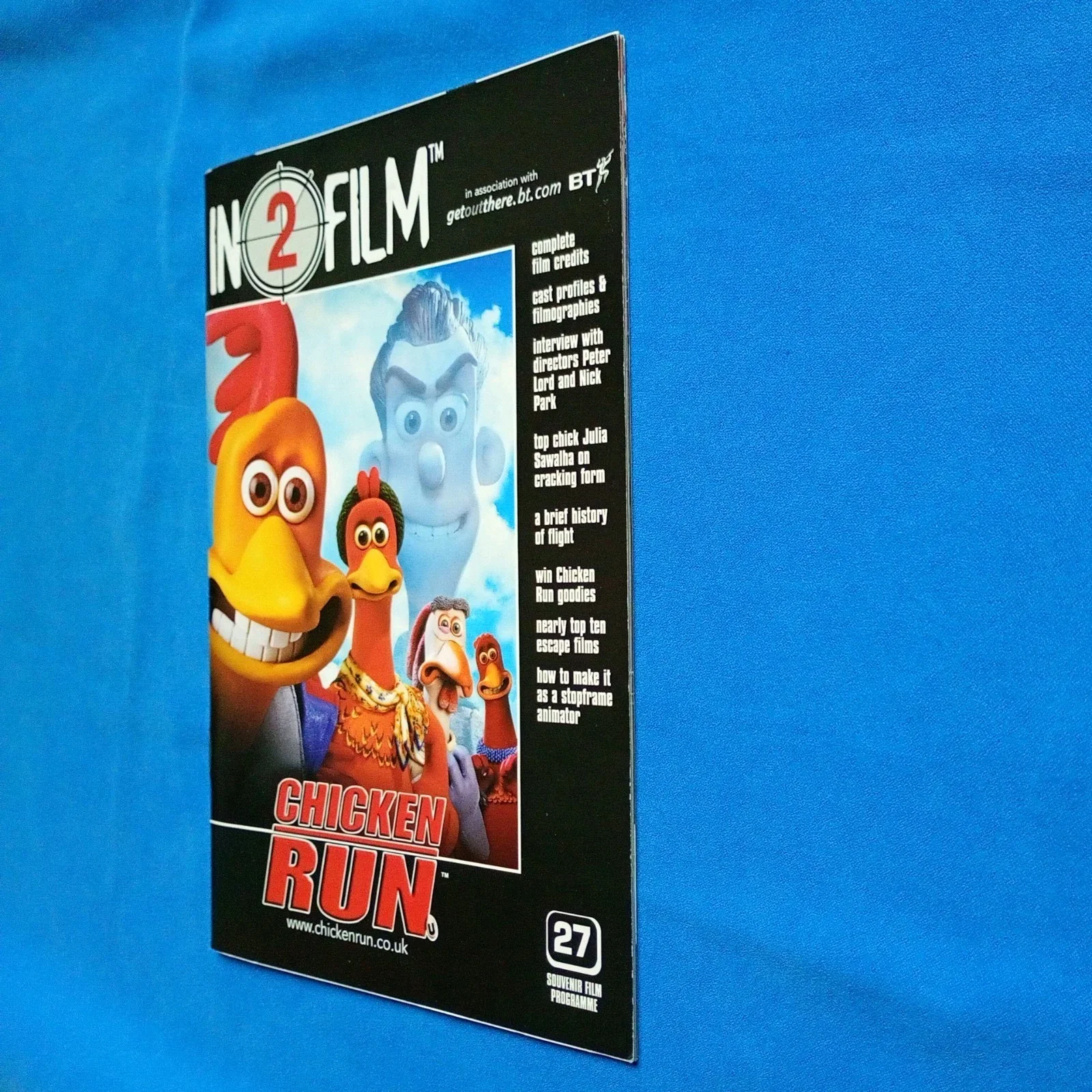 Chicken Run BT Promotion Film Premiere Program Brochure Rare, image 5