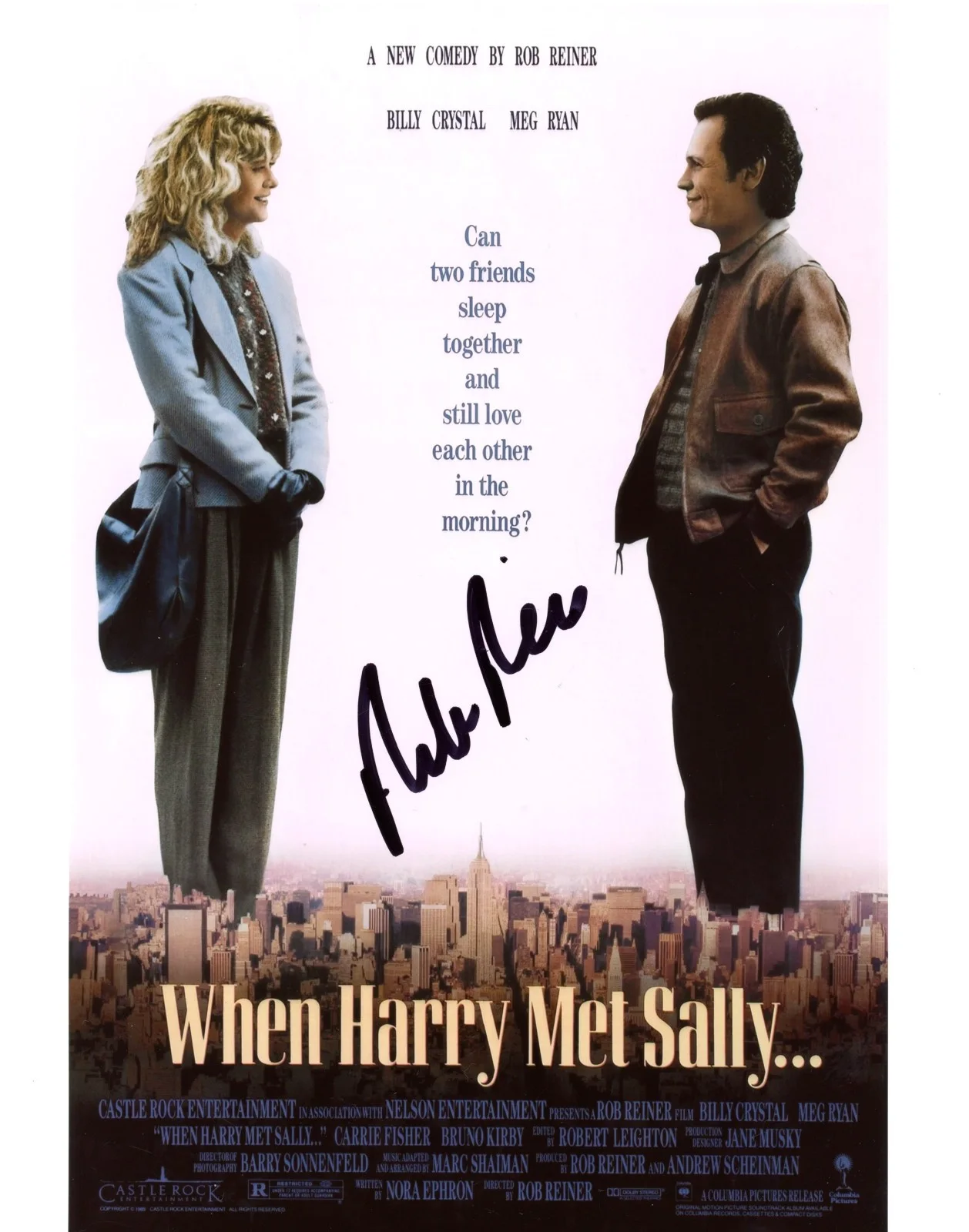 Rob Reiner — Rob Reiner Director Signed WHEN HARRY MET SALLY 8x10 Photo EXACT Proof ACOA, image 2