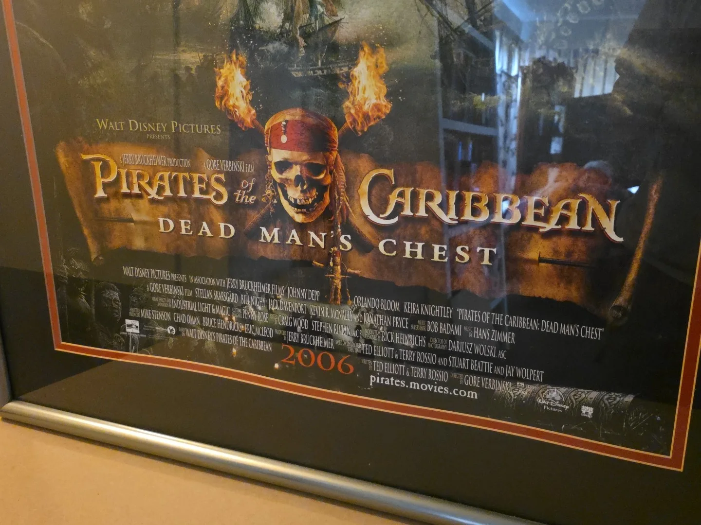 Johnny Depp — Pirates of the Caribbean Dead Man's Chest Signed Poster Depp Bloom Knightley, изображение 3